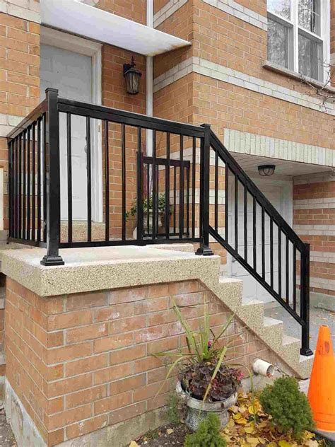 metal house porch|exterior metal handrail systems.